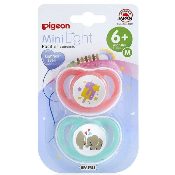 PIGEON Mini Light Pacifier Twin Pack Medium