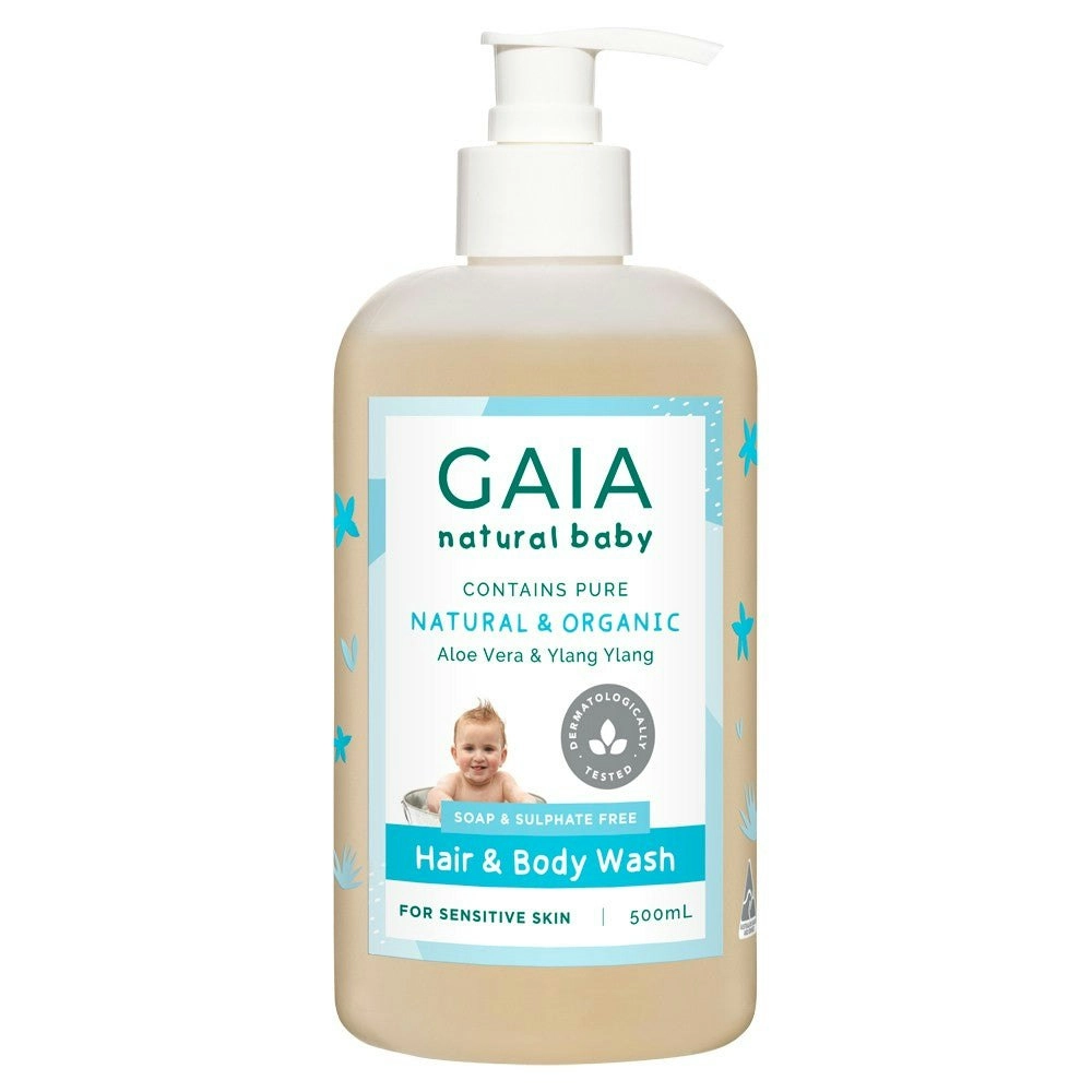 Gaia Natural Baby Hair & Body Wash 500ml