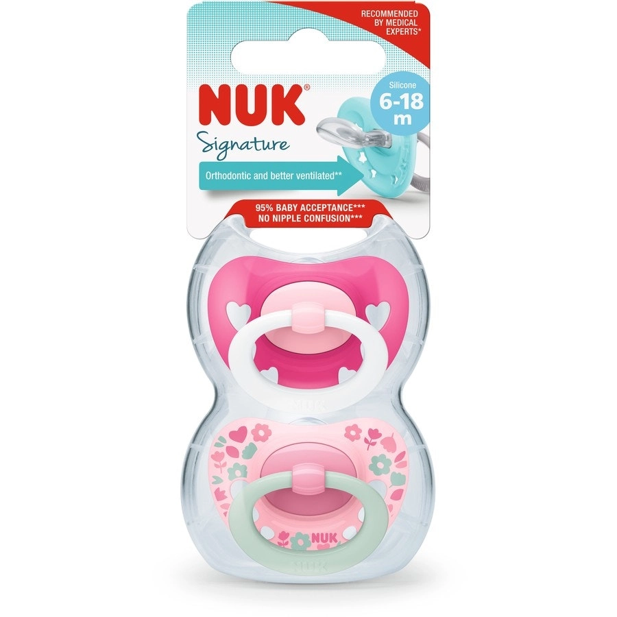 NUK Signature Soother 6-18 Months 2 Pack