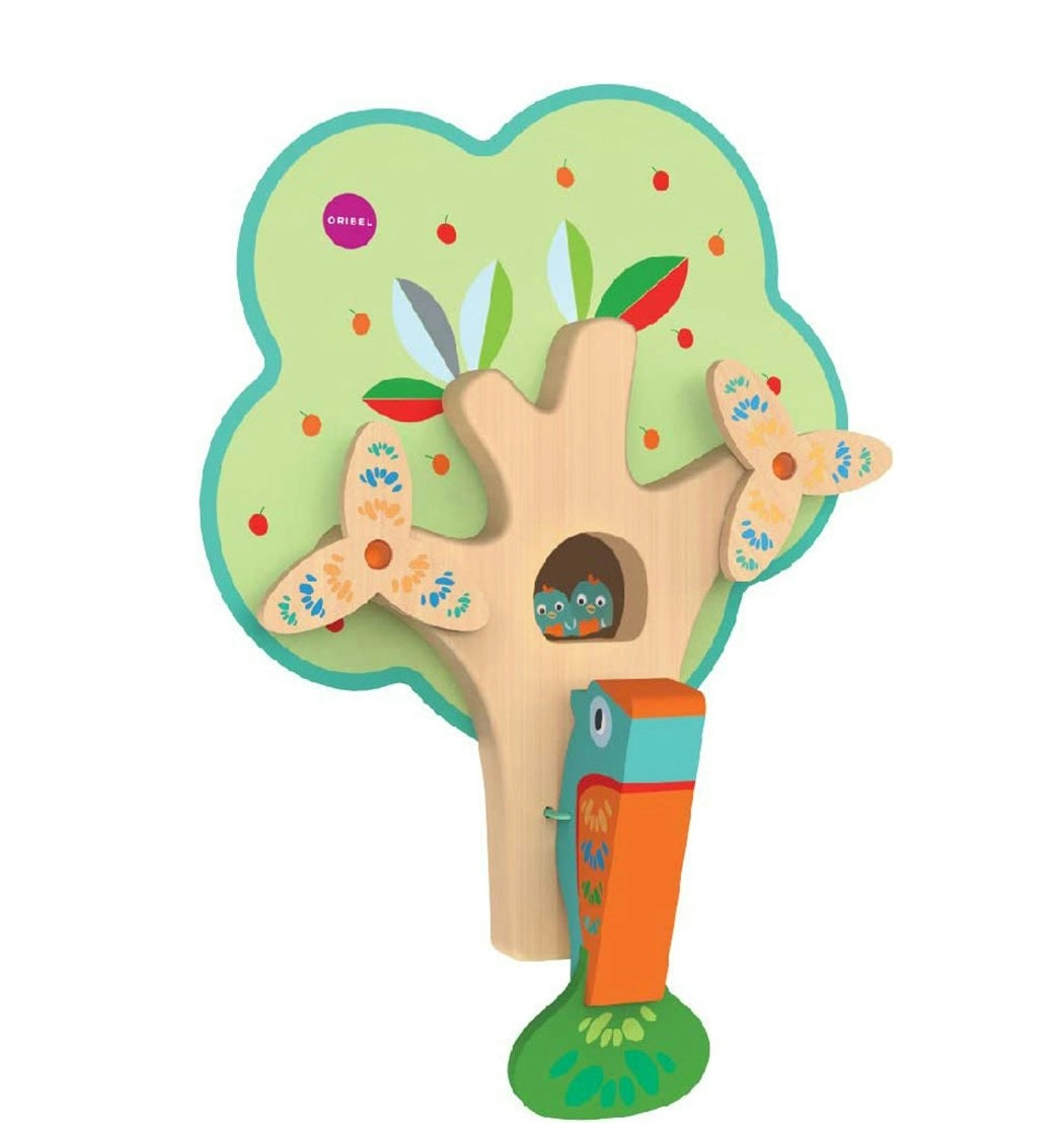 Oribel VertiPlay Wall Toy: Busy Woodpecker knocker