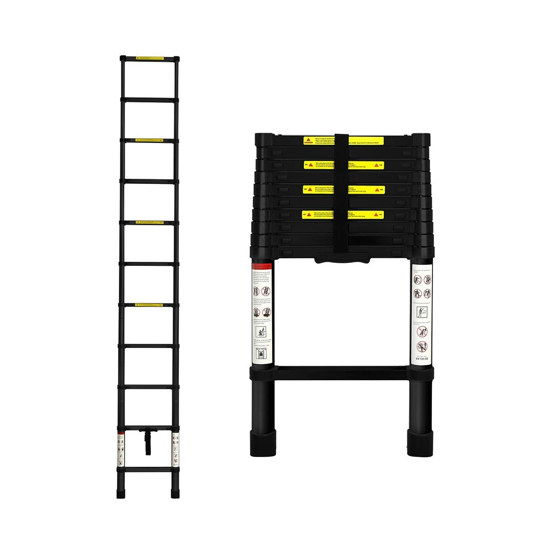 Traderight Multipurpose Ladder Telescopic Aluminium Extension Single-side 3.2M