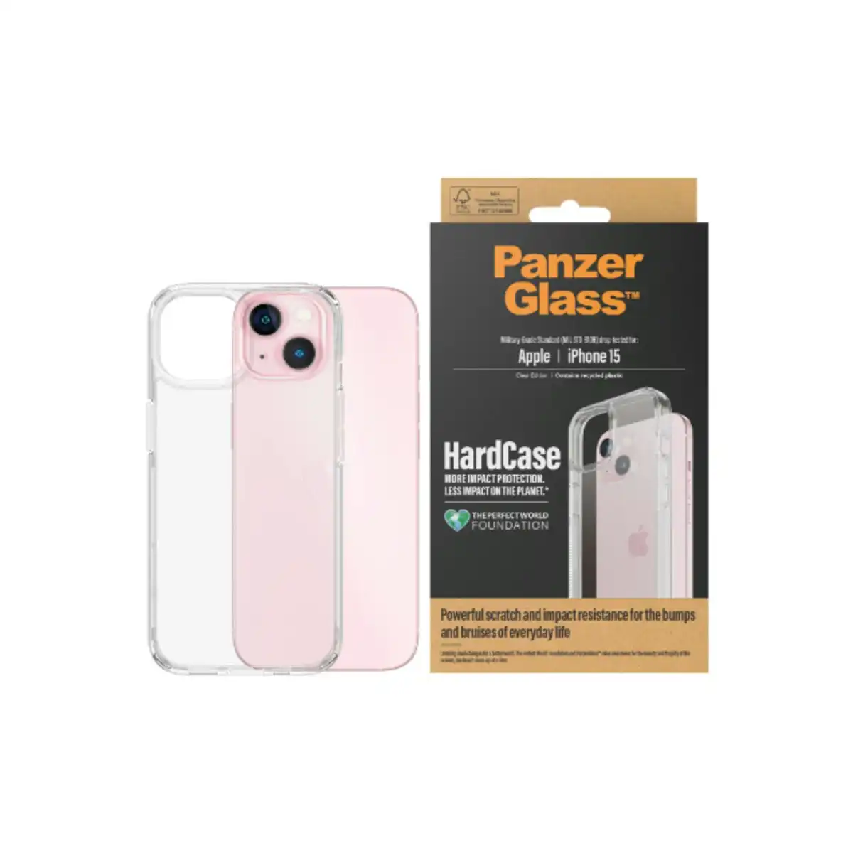 PanzerGlasss Hardcase Phone Case for iPhone 15