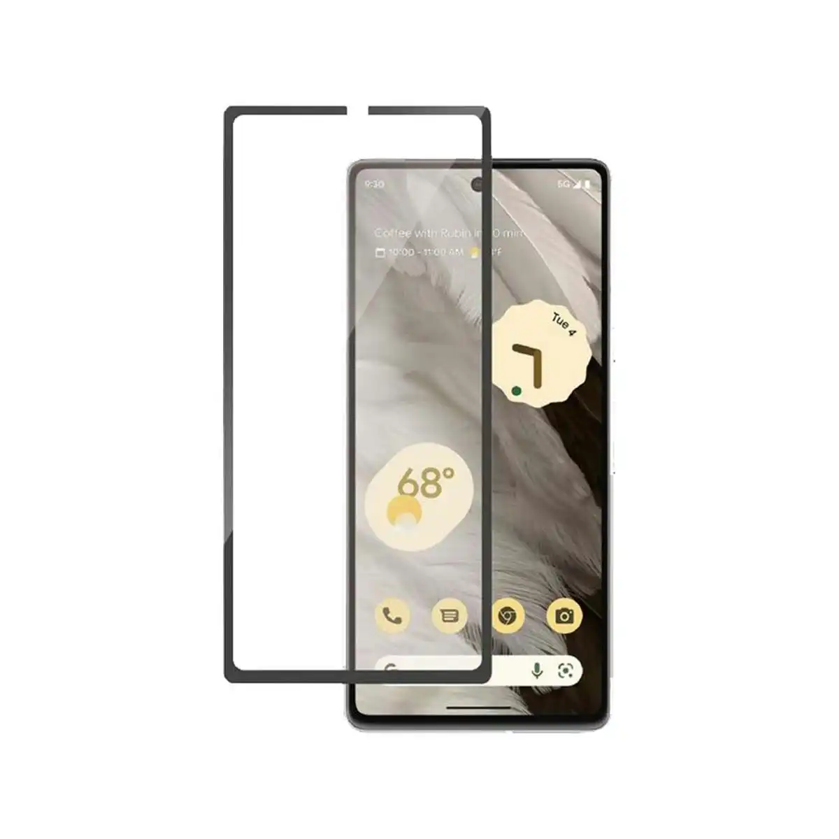 PanzerGlass Edge to Edge Screen Protector for Google Pixel 7a - Black