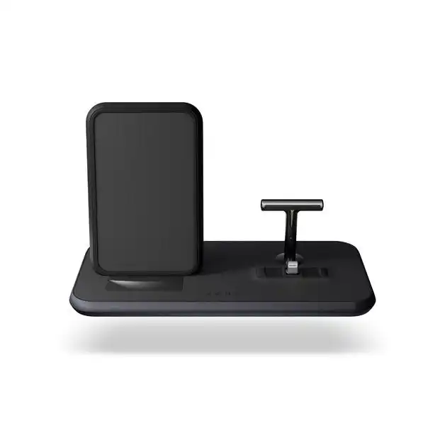 Zens Aluminium Dual Wireless Charger+Dock+USB10W 3-1