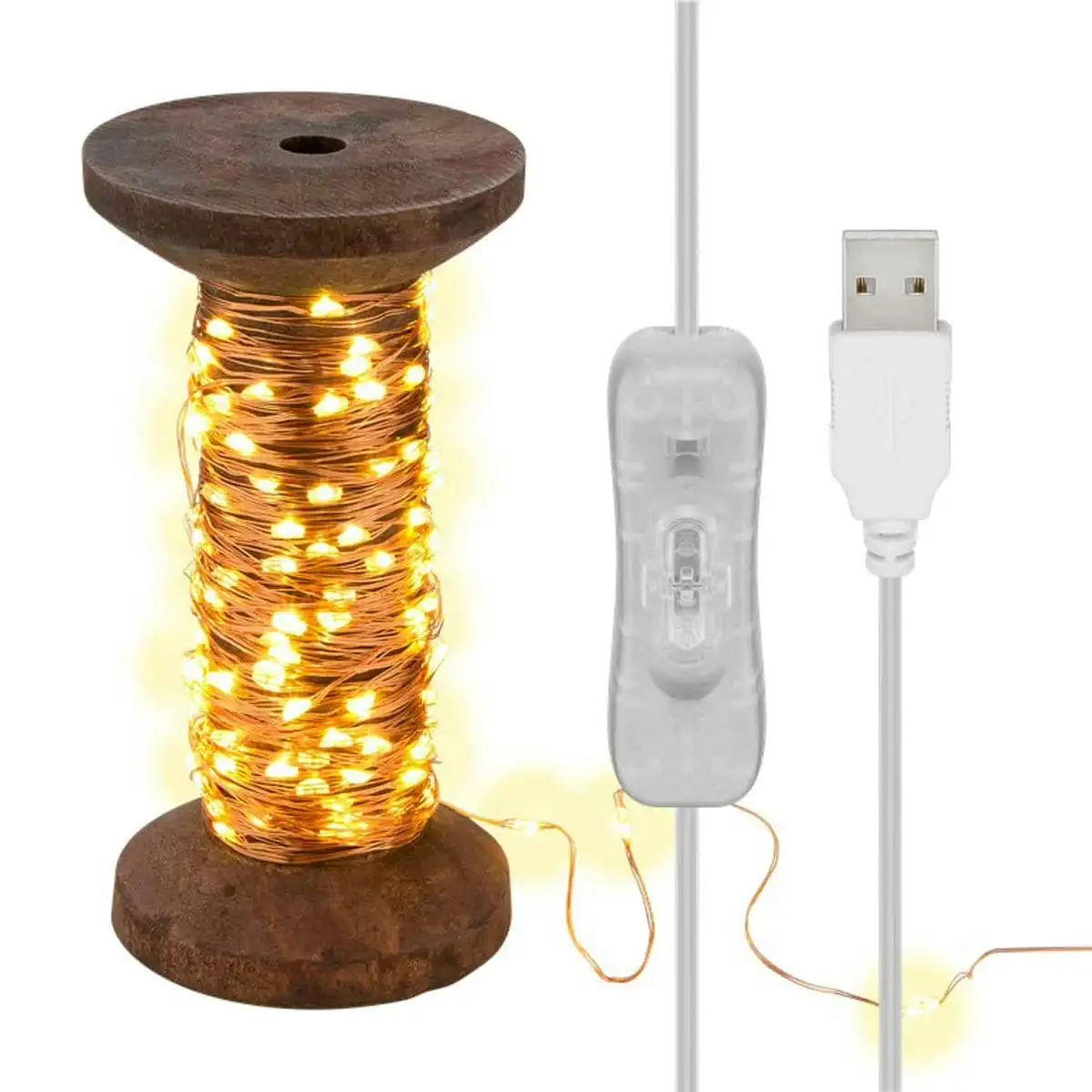 Goobay 150 Micro LED Light Chain Yarn Bobbin - Large