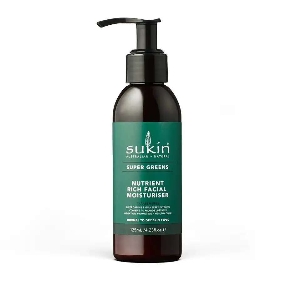 Sukin Super Greens Nutrient Rich Facial Moisturiser 125ml