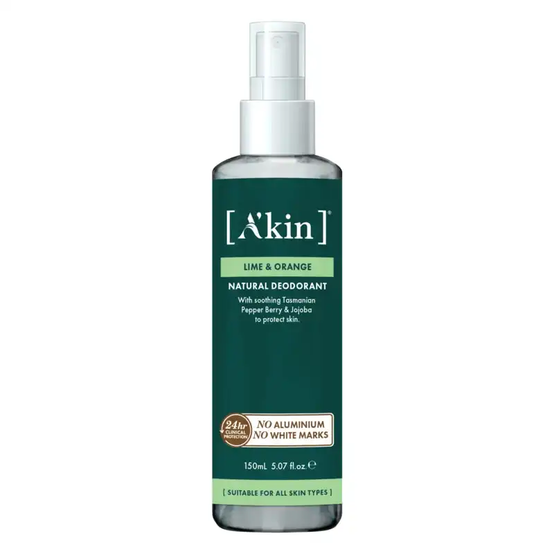 A'kin Lime & Orange Spray Deodorant 150ml