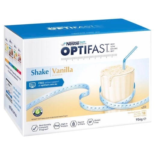 OPTIFAST VLCD Vanilla Shake 18 Pack 53g Sachets