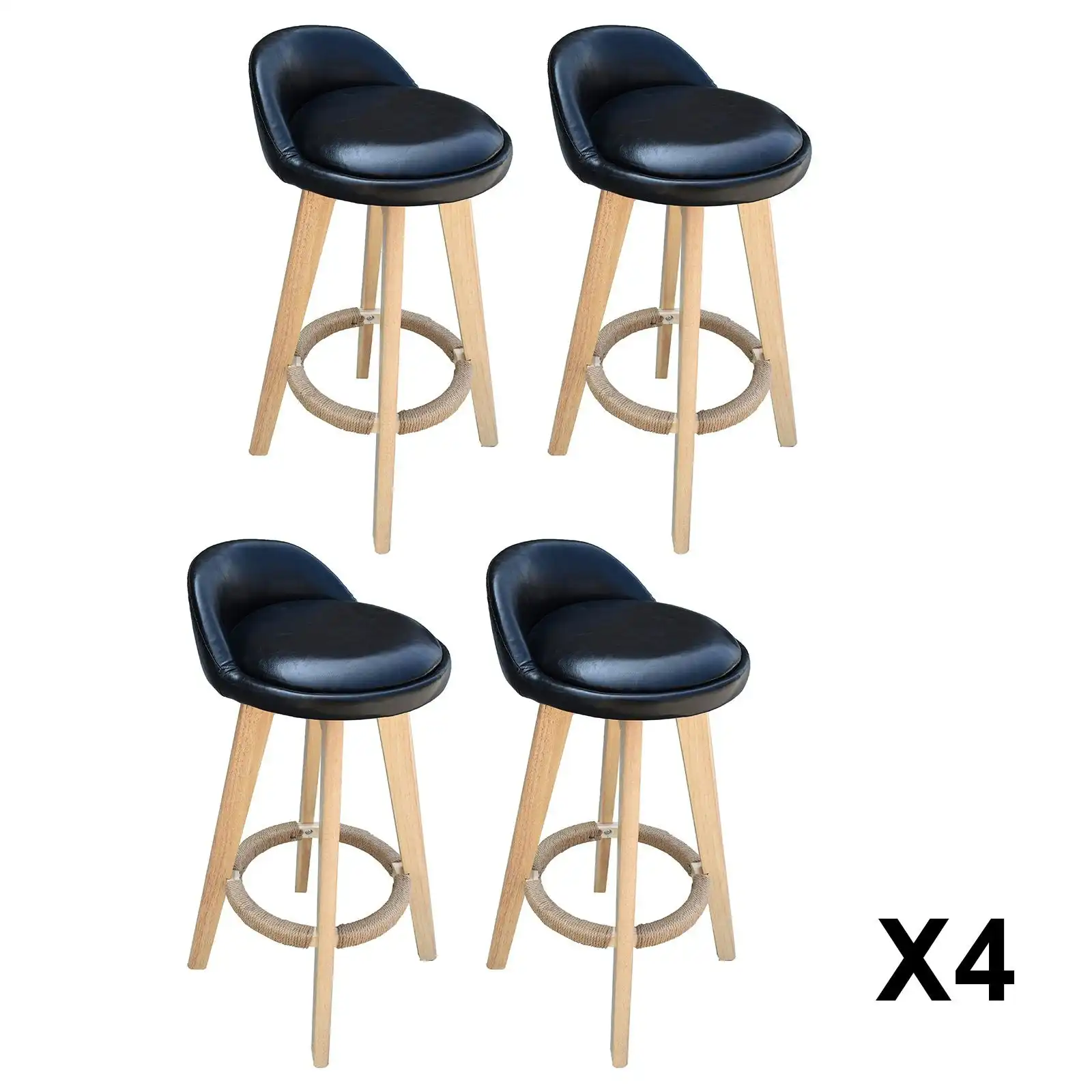 Milano Decor Phoenix Barstool Black Chairs Kitchen Dining Chair Bar Stool