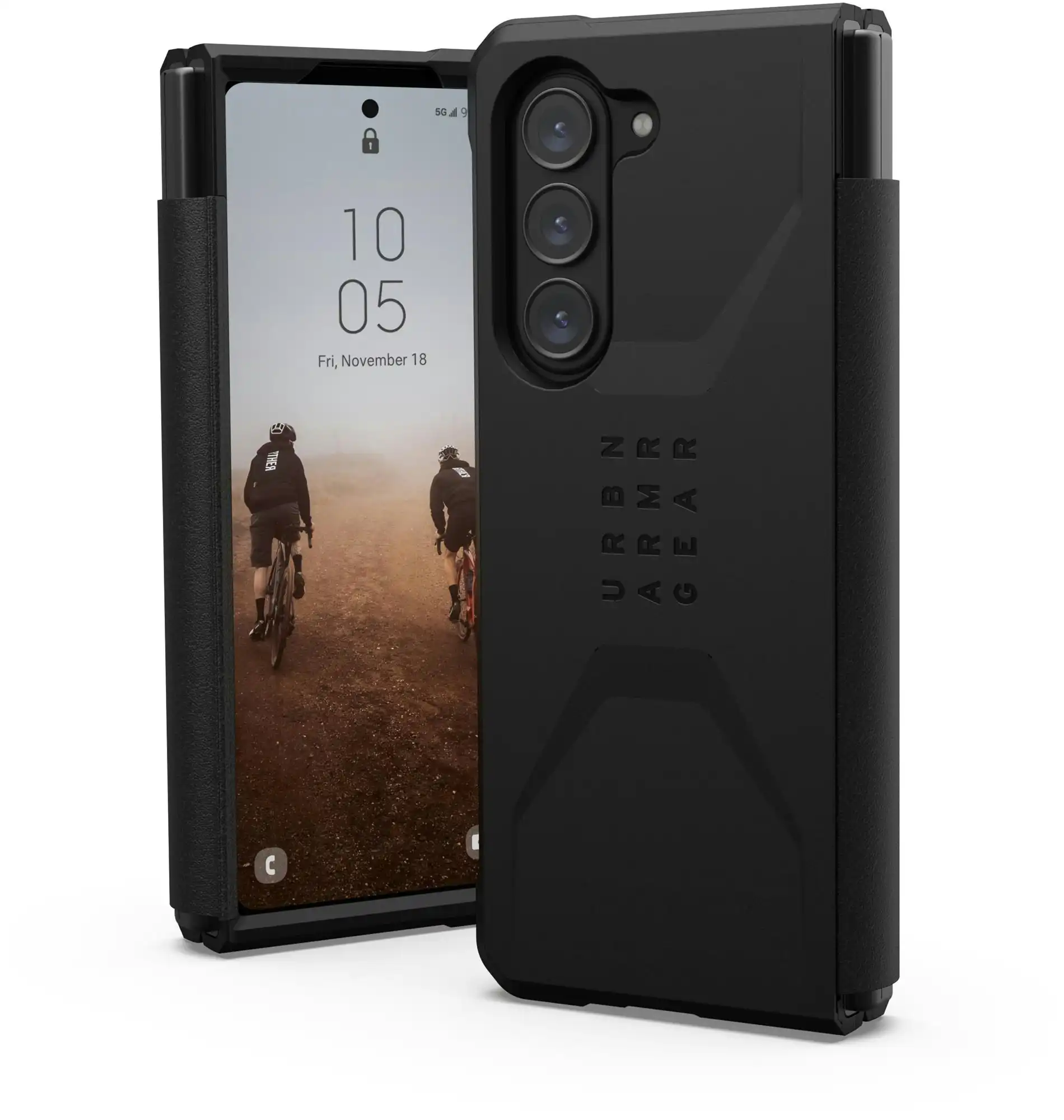 UAG Civilian Case For Samsung Galaxy Z Fold 5 - Black