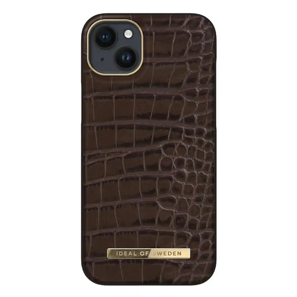 Ideal of Sweden Atelier Case For Apple Iphone 14 Plus - Deep Walnut Croco