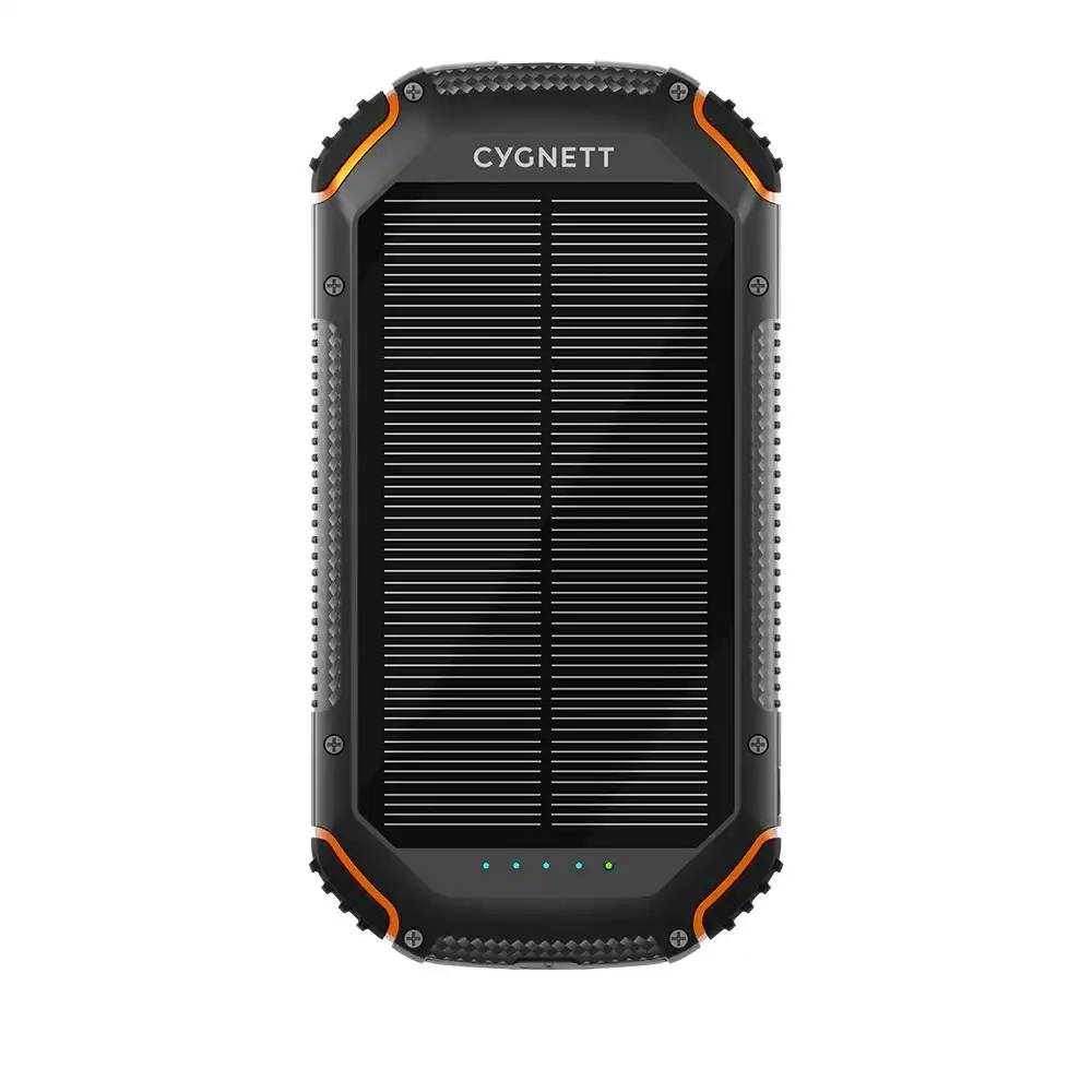 Cygnett Chargeup Outback 20k Mah Outdoor Solar Power Bank - Black