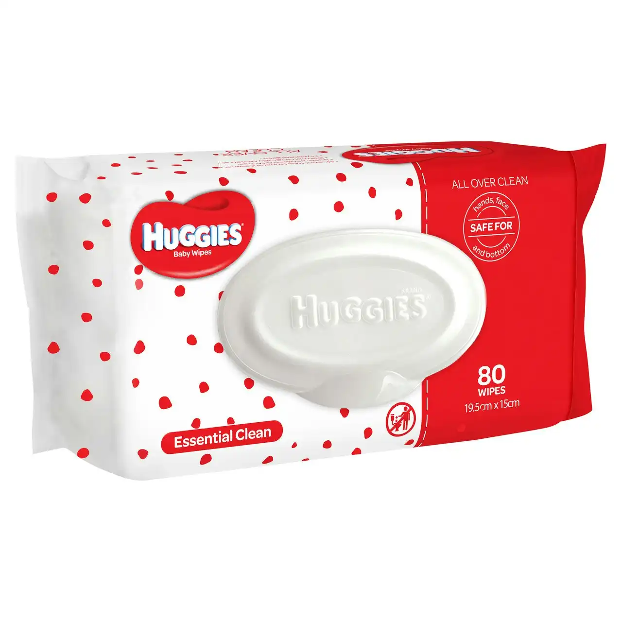 Huggies Essential Clean Baby Wipes 80 Pack