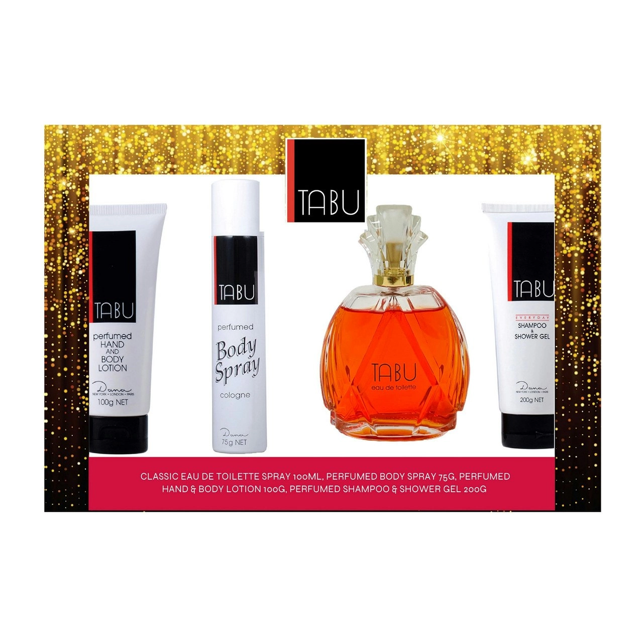 Tabu Classic 100ml 4 Piece Gift Set