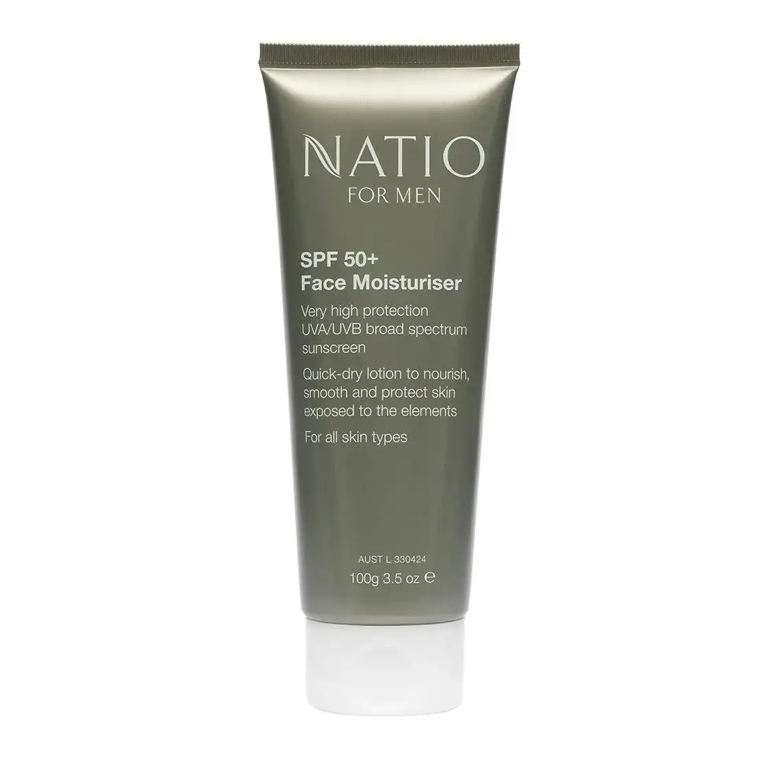 Natio For Men SPF 50+ Face Moisturiser 100g