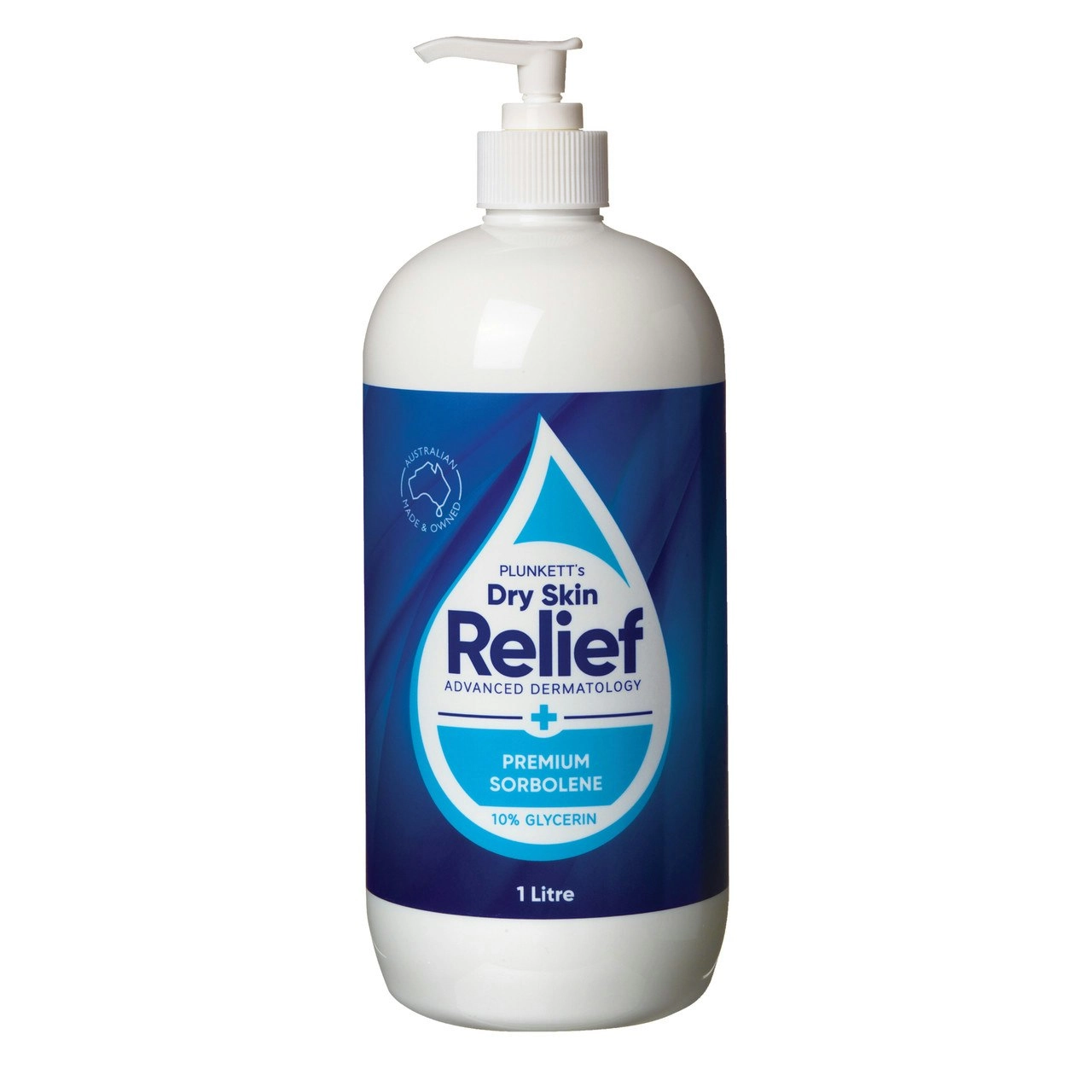 Plunkett's Dry Skin Relief Premium Sorbolene 10% Glycerin 1 Litre