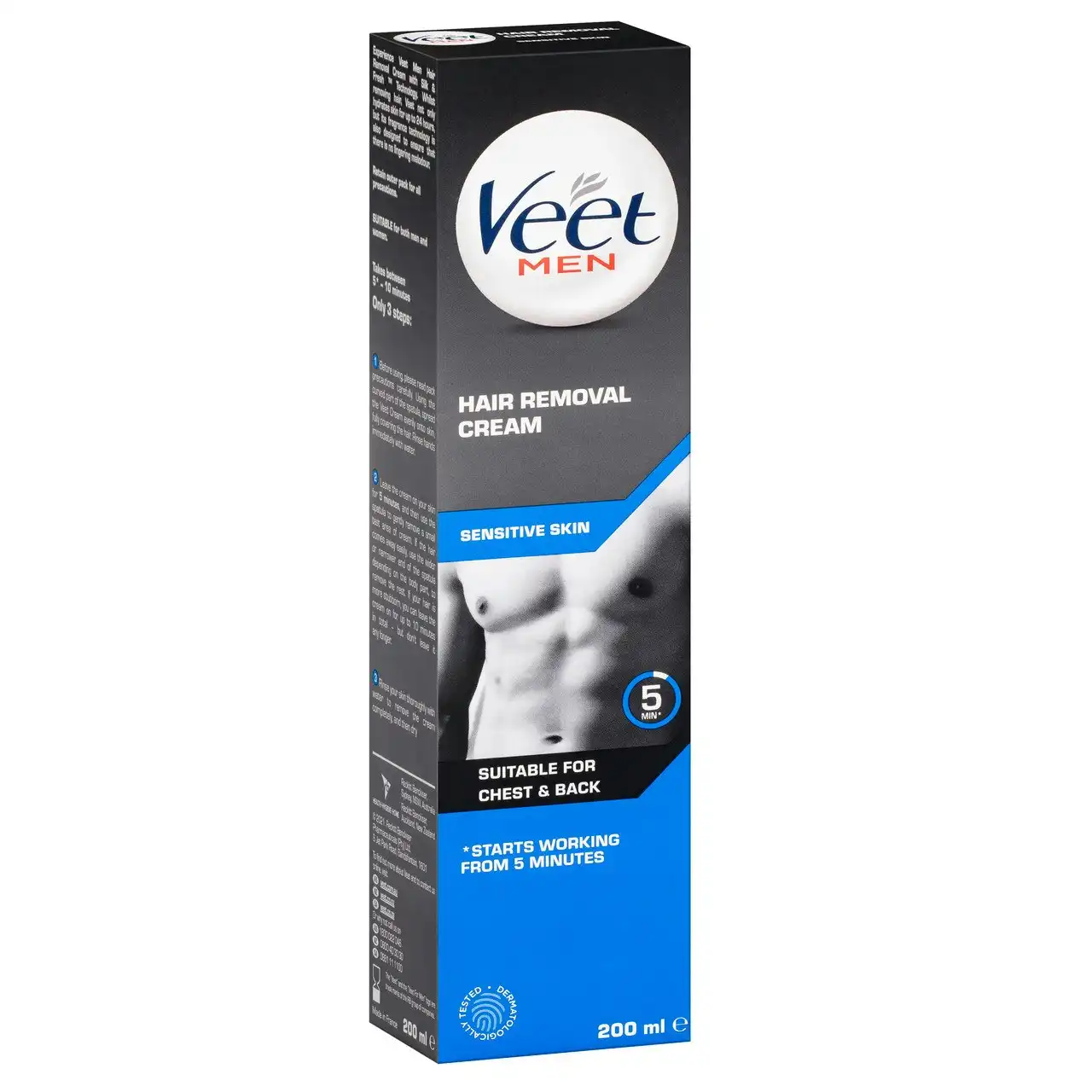 Veet Men Hair Removal Cream Sensitive Skin 200ml