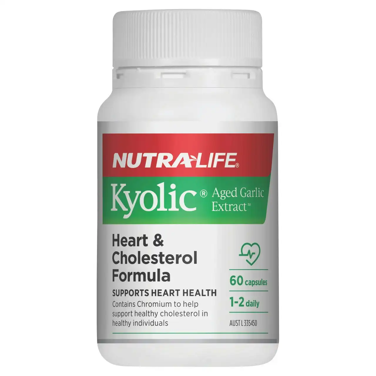 Nutra-Life Kyolic Aged Garlic Extract Heart & Cholesterol Formula 60c