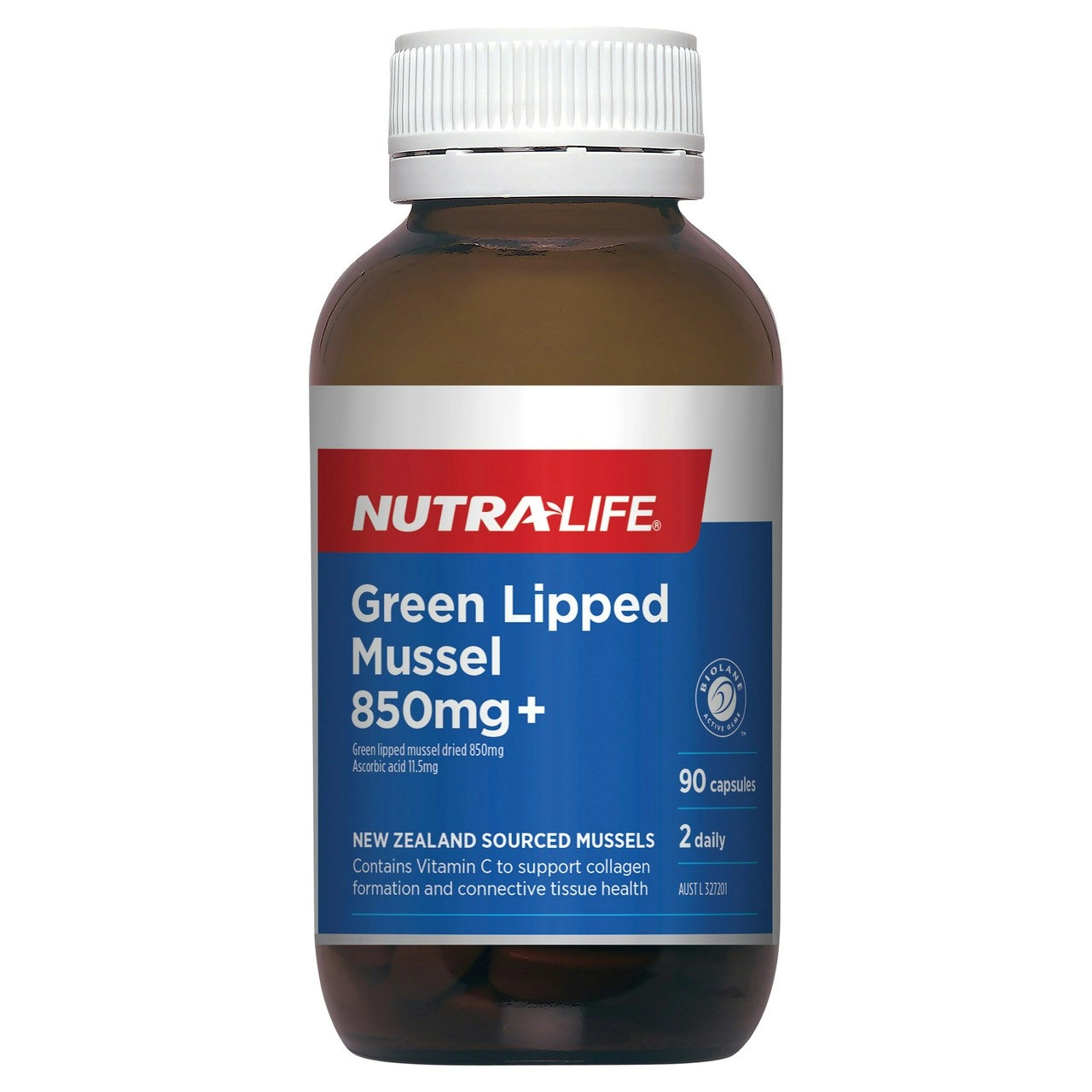 Nutra-Life Green Lipped Mussel 850mg + 90c