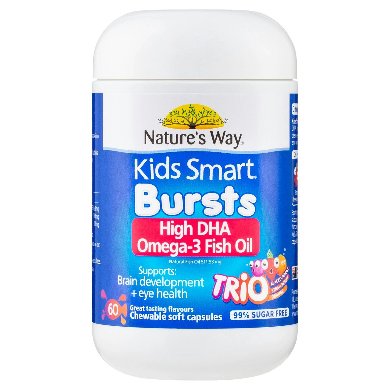 Nature's Way Kids Smart Bursts Omega-3 Fish Oil Trio 60S