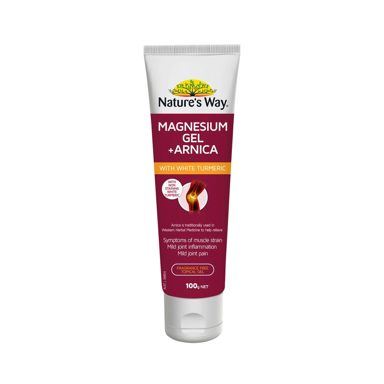 Nature's Way Magnesium Gel + Arnica with White Turmeric 100g