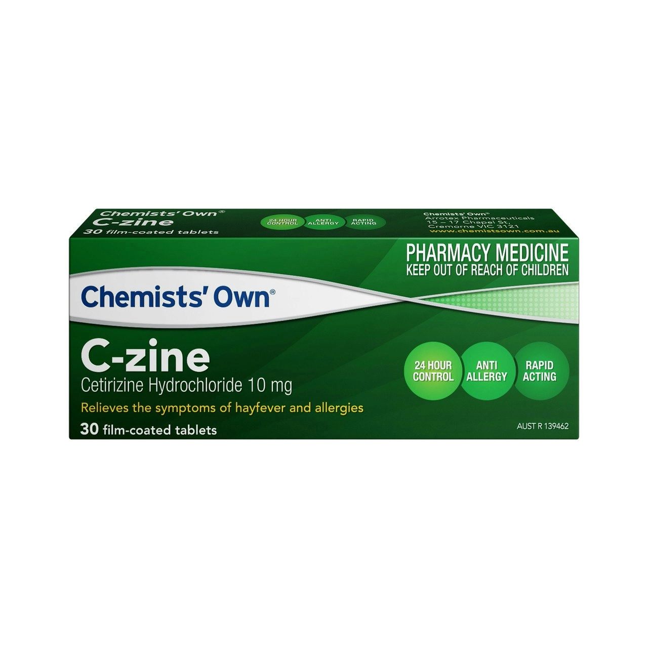 Chemists' Own C-Zine Tablets 10mg 30