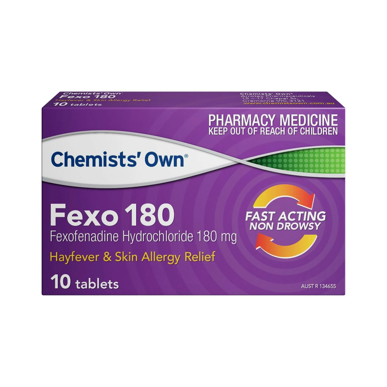 Chemists' Own Fexo Tablets 180mg 10