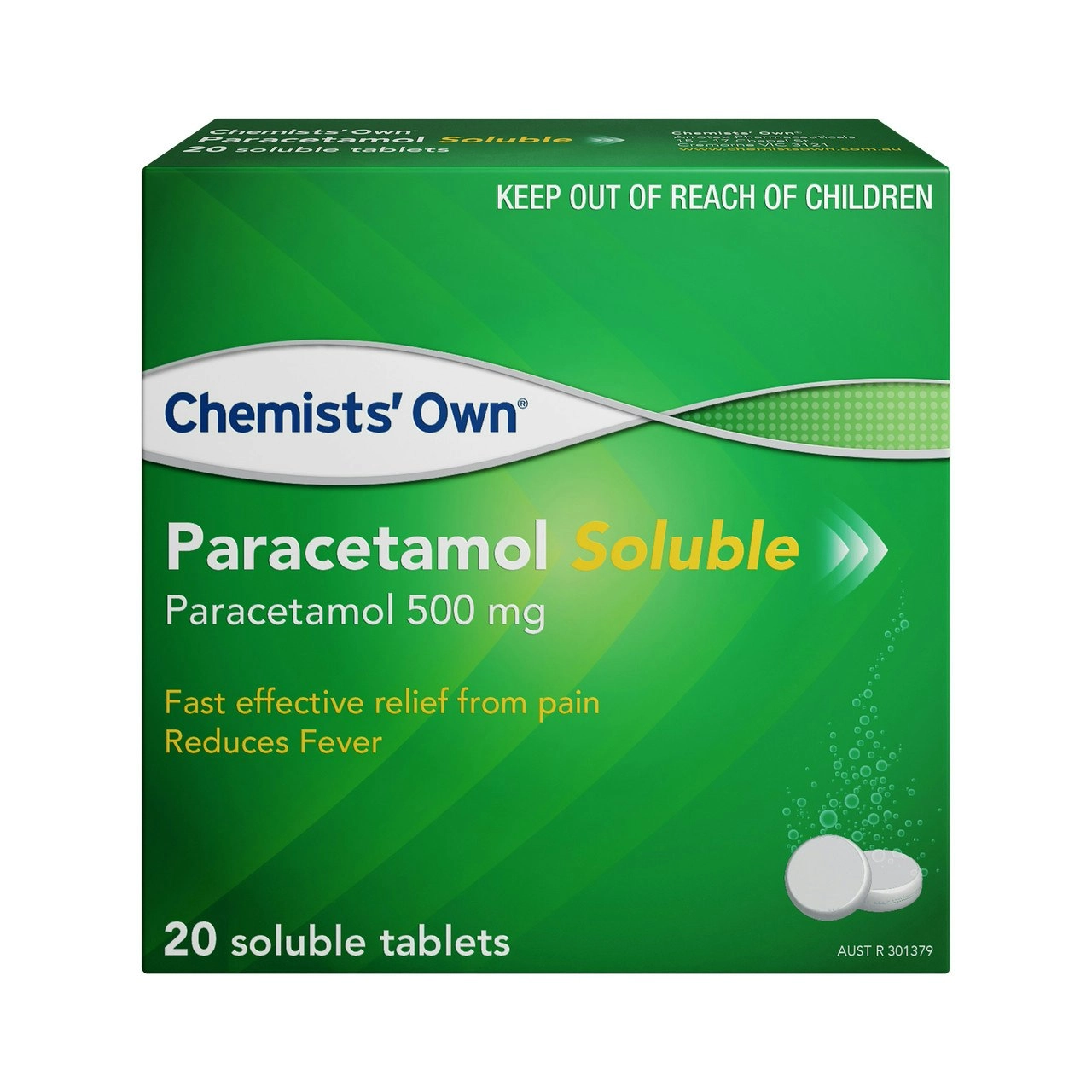 Chemists' Own Paracetamol Soluble Tablets 20