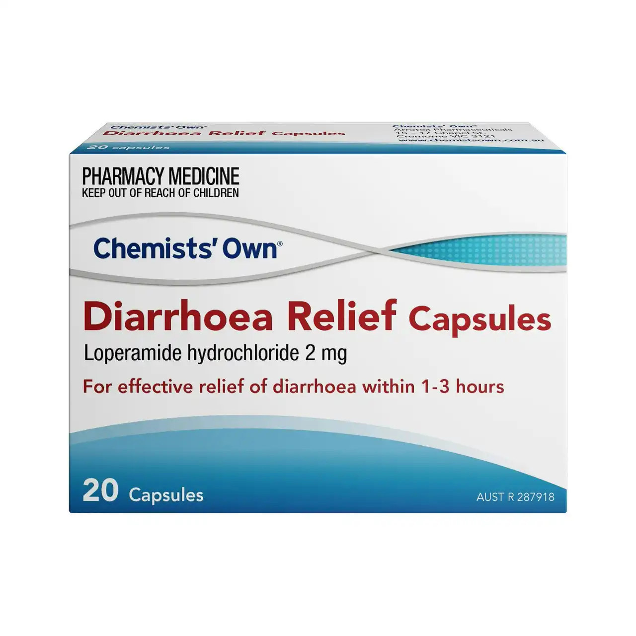 Chemists Own Diarrhoea Relief Capsules 20