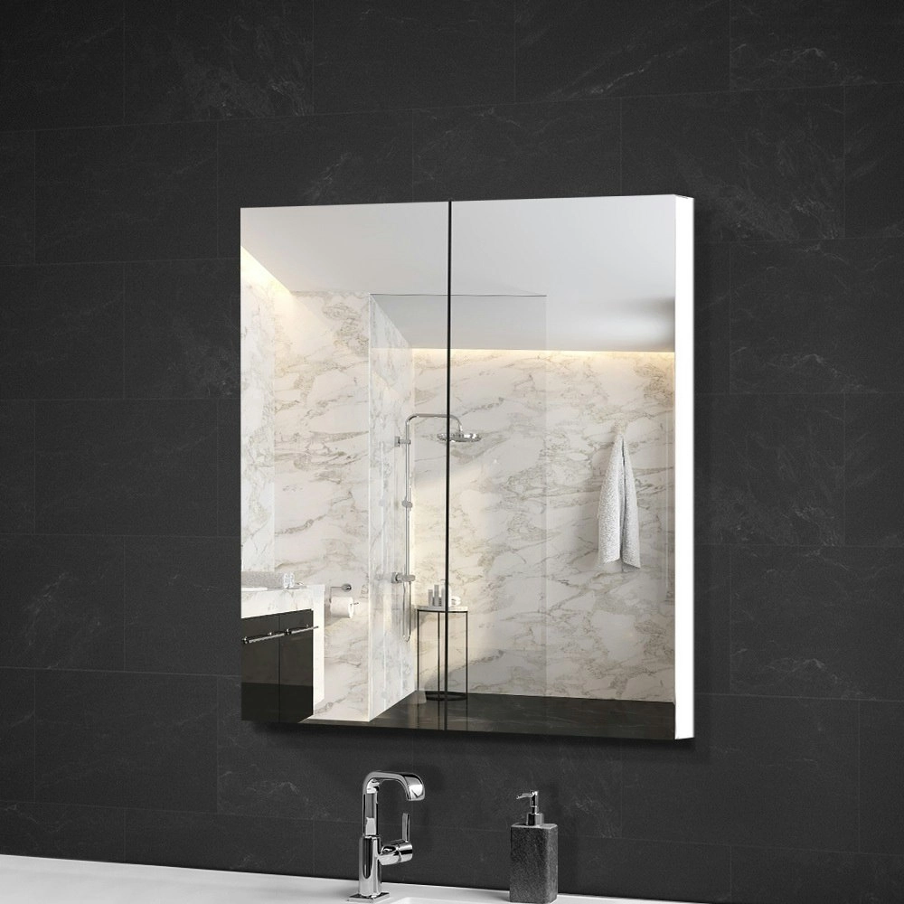 Cefito Bathroom Mirror Cabinet 600x720mm White