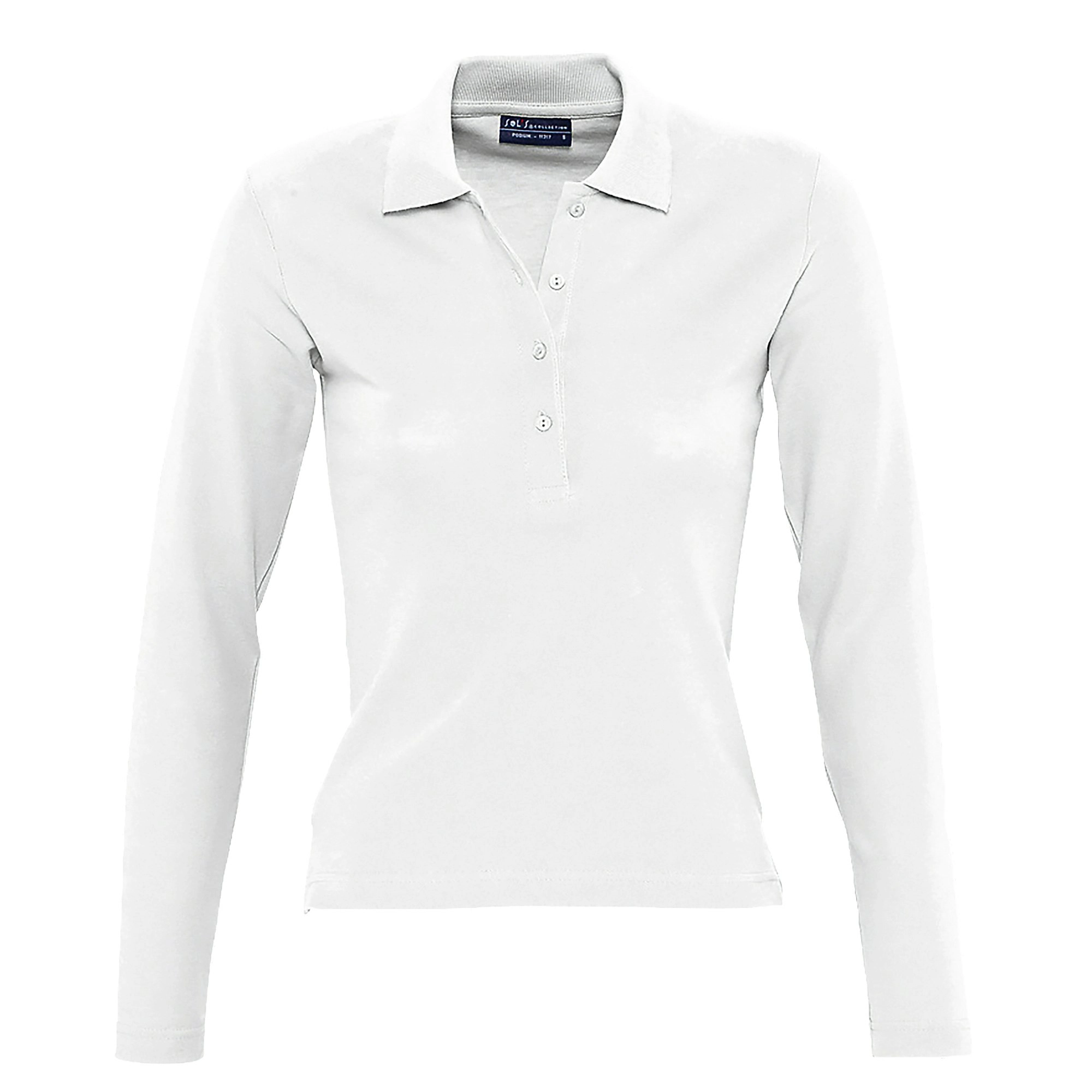 SOLS Womens/Ladies Podium Long Sleeve Pique Cotton Polo Shirt