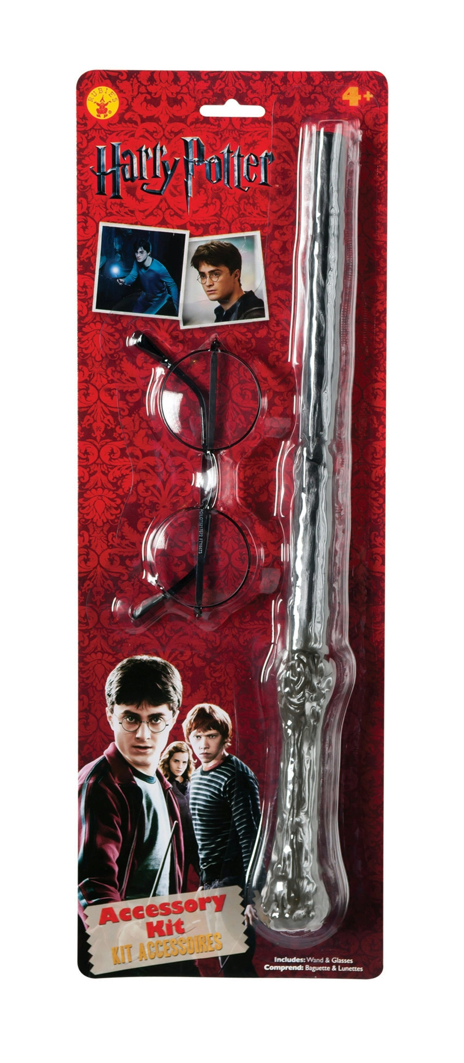 Harry Potter Wizard Wand And Glasses Set