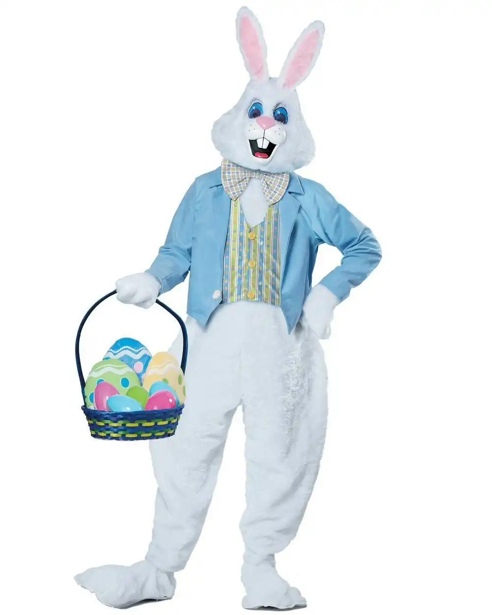 Deluxe Easter Bunny Mascot Costume Outfit