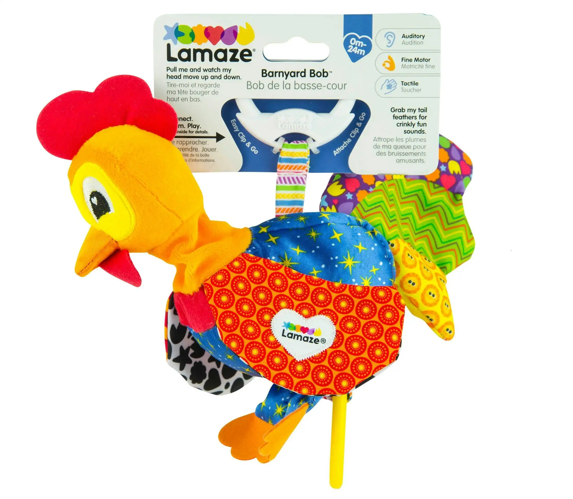 Lamaze Clip & Go Barnyard Bob plush