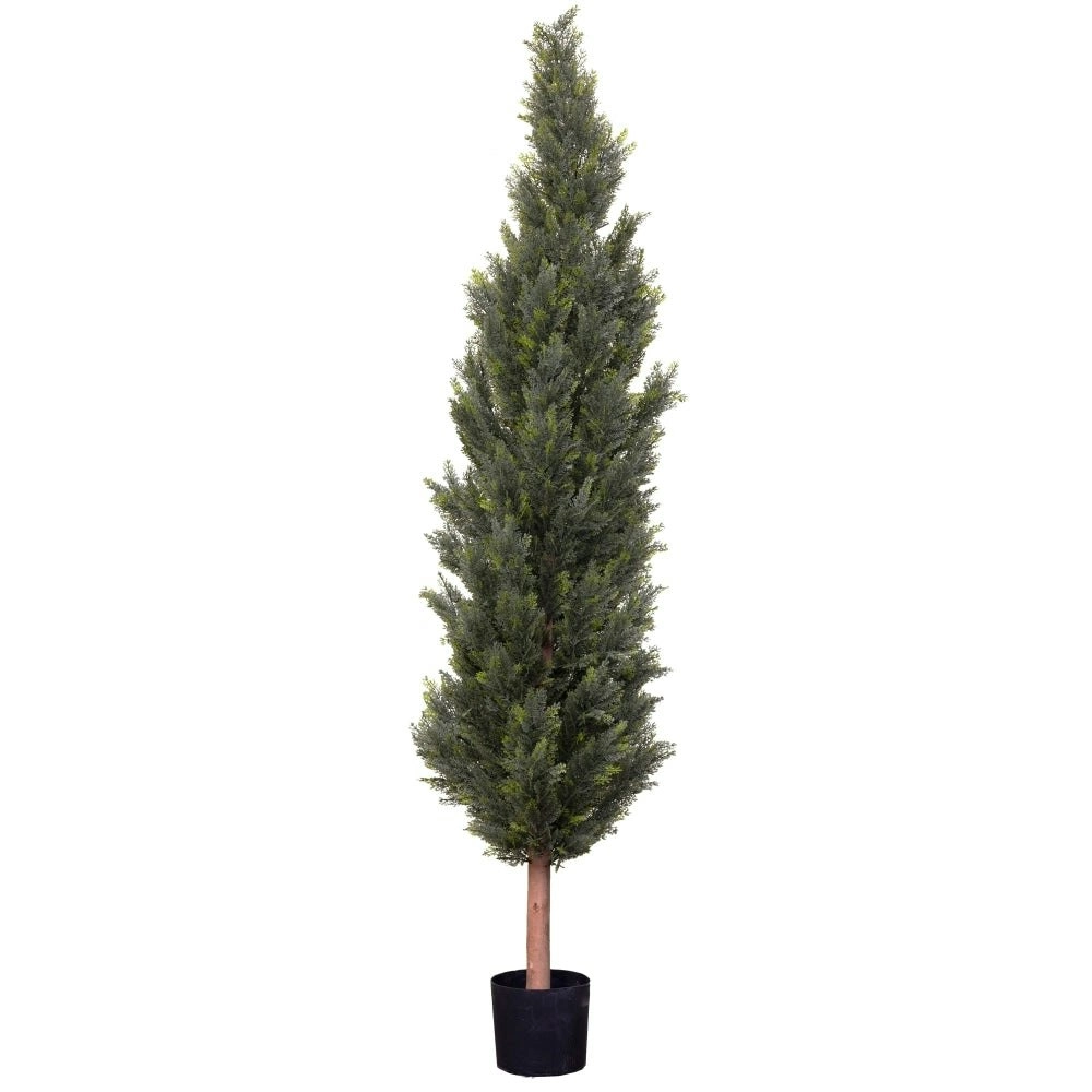 Glamorous Fusion Cypress Pine 210cm Artificial Faux Plant Tree Decorative In Pot Green