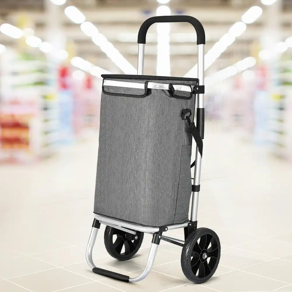 Emajin Shopping Trolley Cart 45KG Foldable Grey