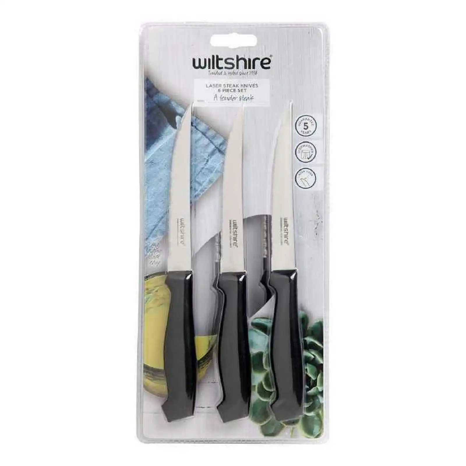 Wiltshire Laser Steak Knives 6 Piece