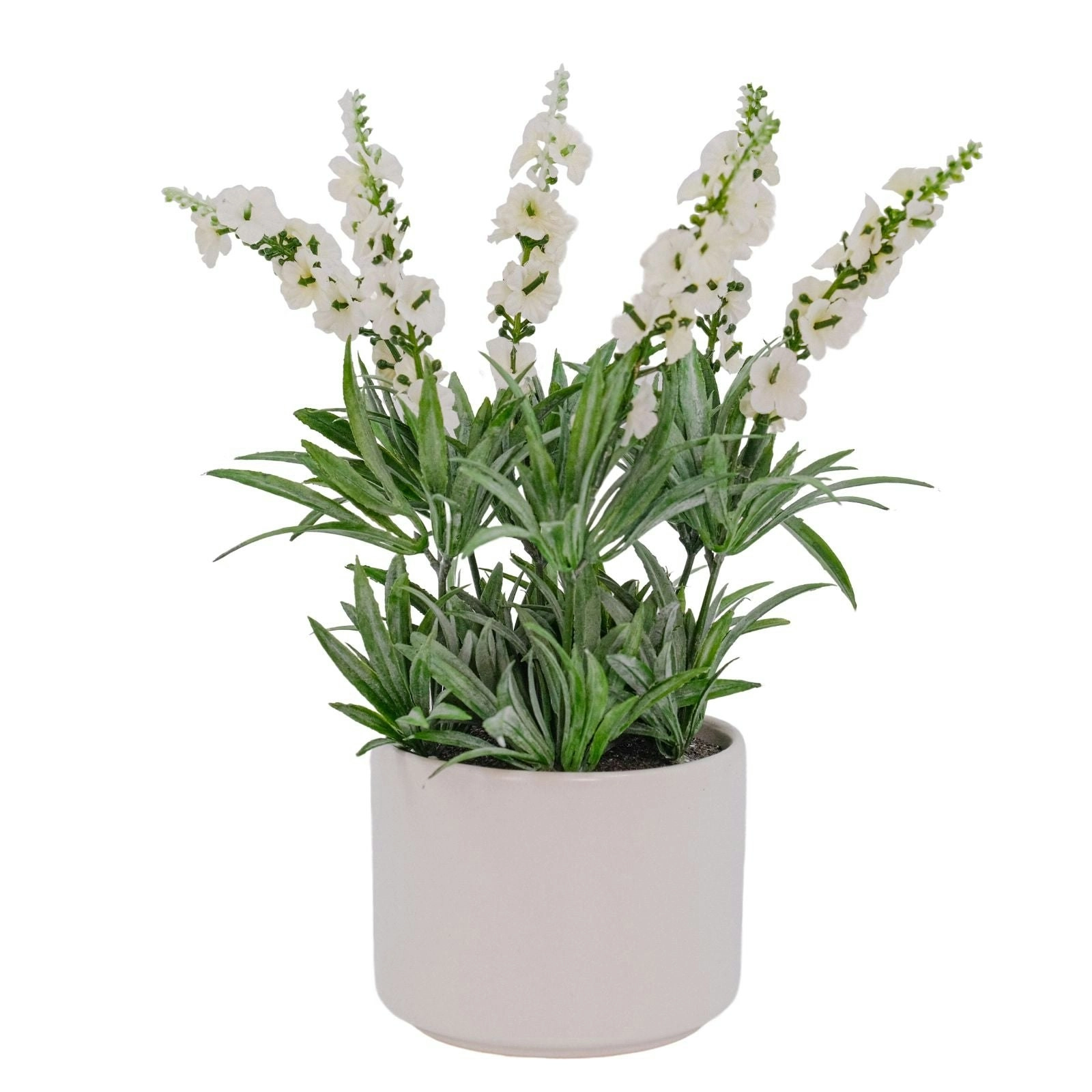 Artificial Lavender Plant - White 25cm