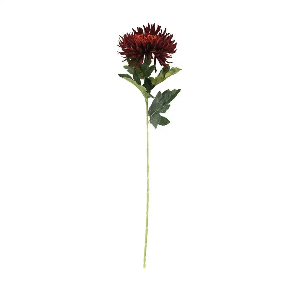 75cm Artificial Spider Mum Stem - RED