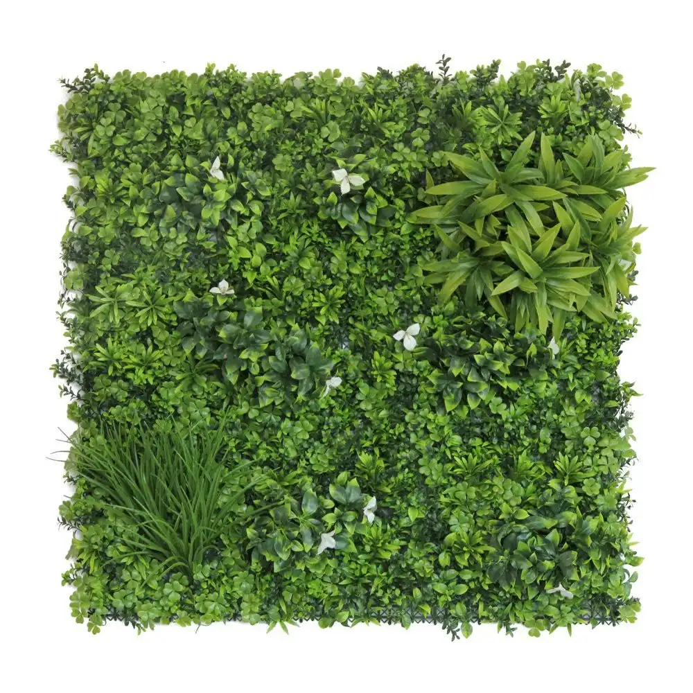 Artificial Hedge - White Tobria - 100 x 100cm