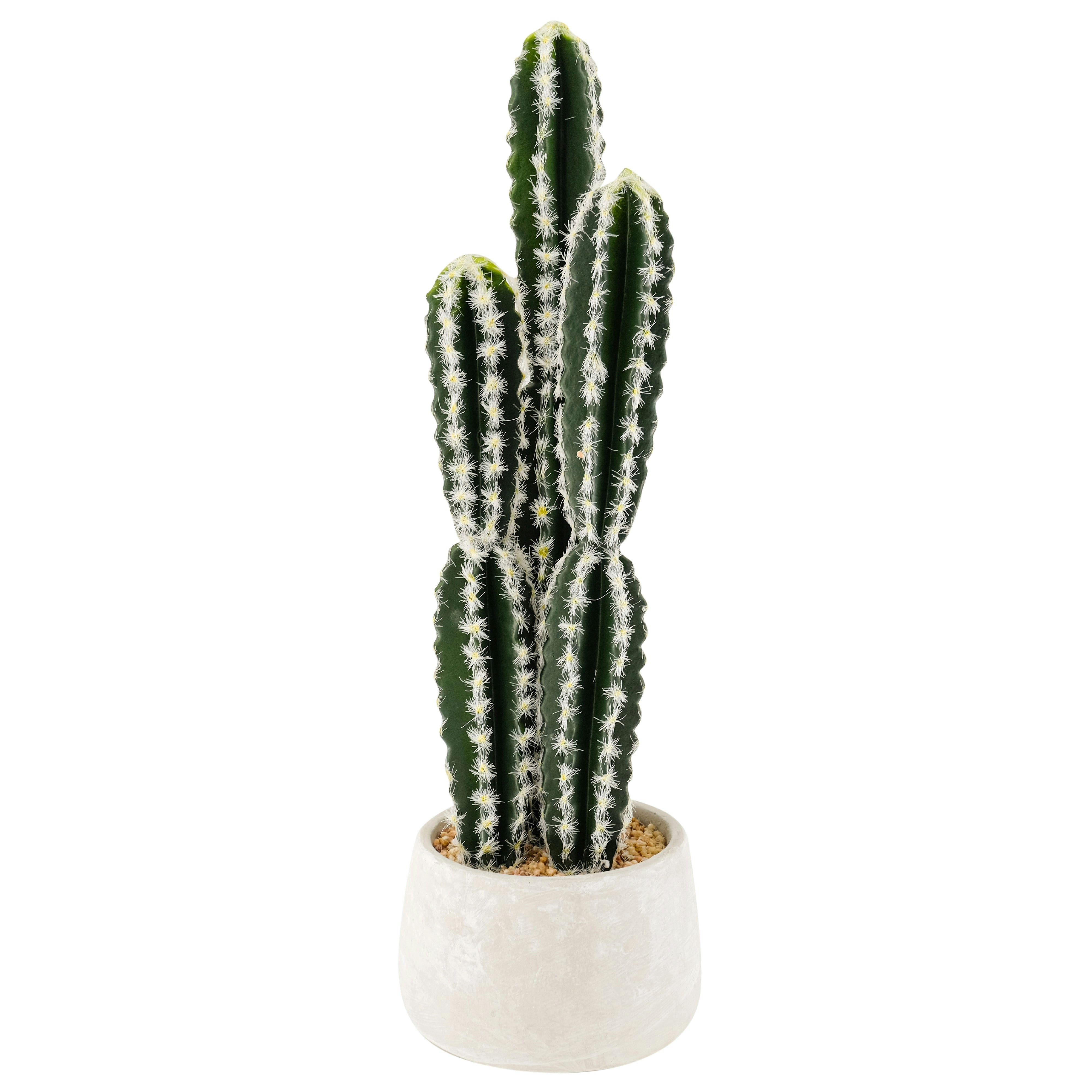 Artificial Cactus Plant in White Pot 60cm