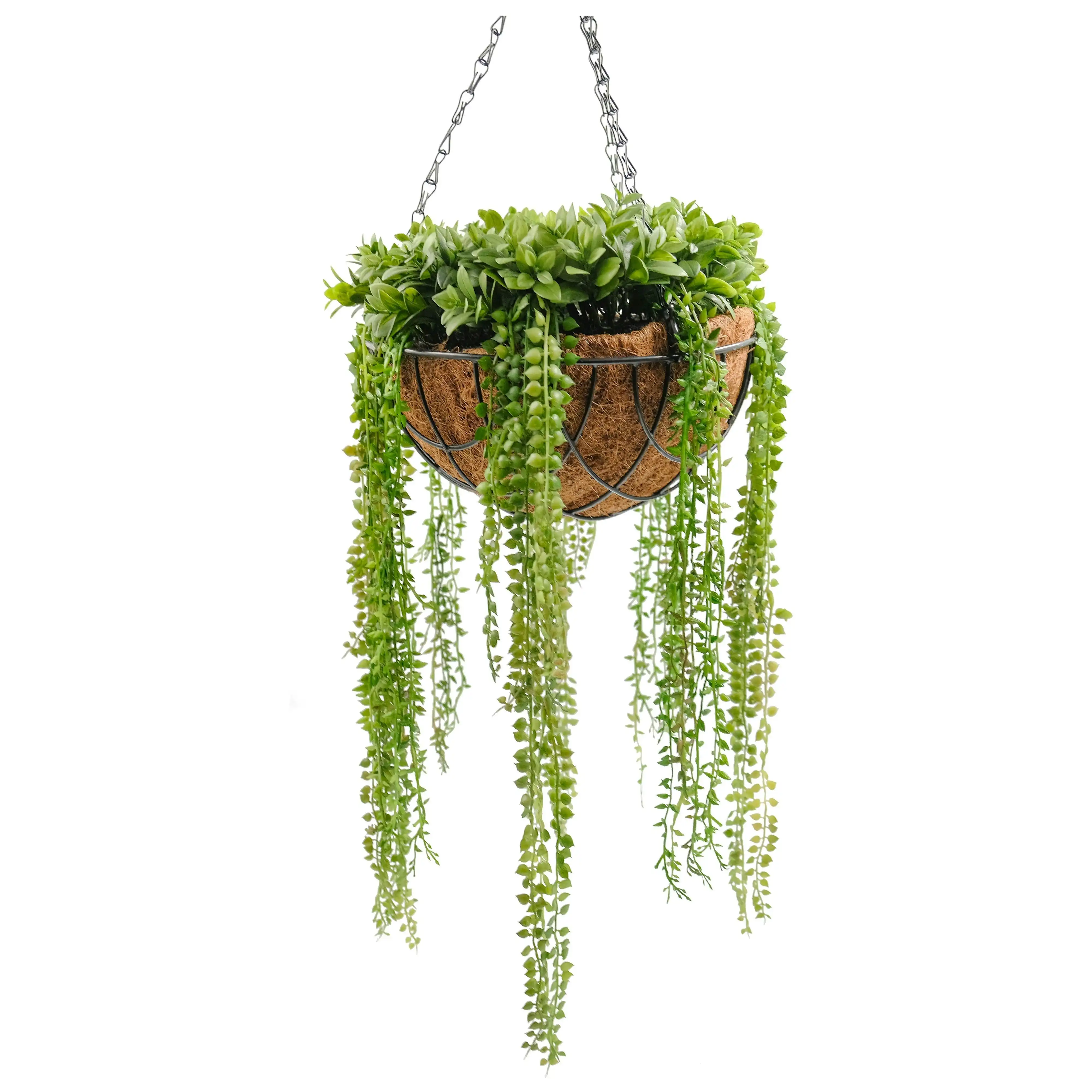 50cm String Of Pearls Artificial Hanging Basket