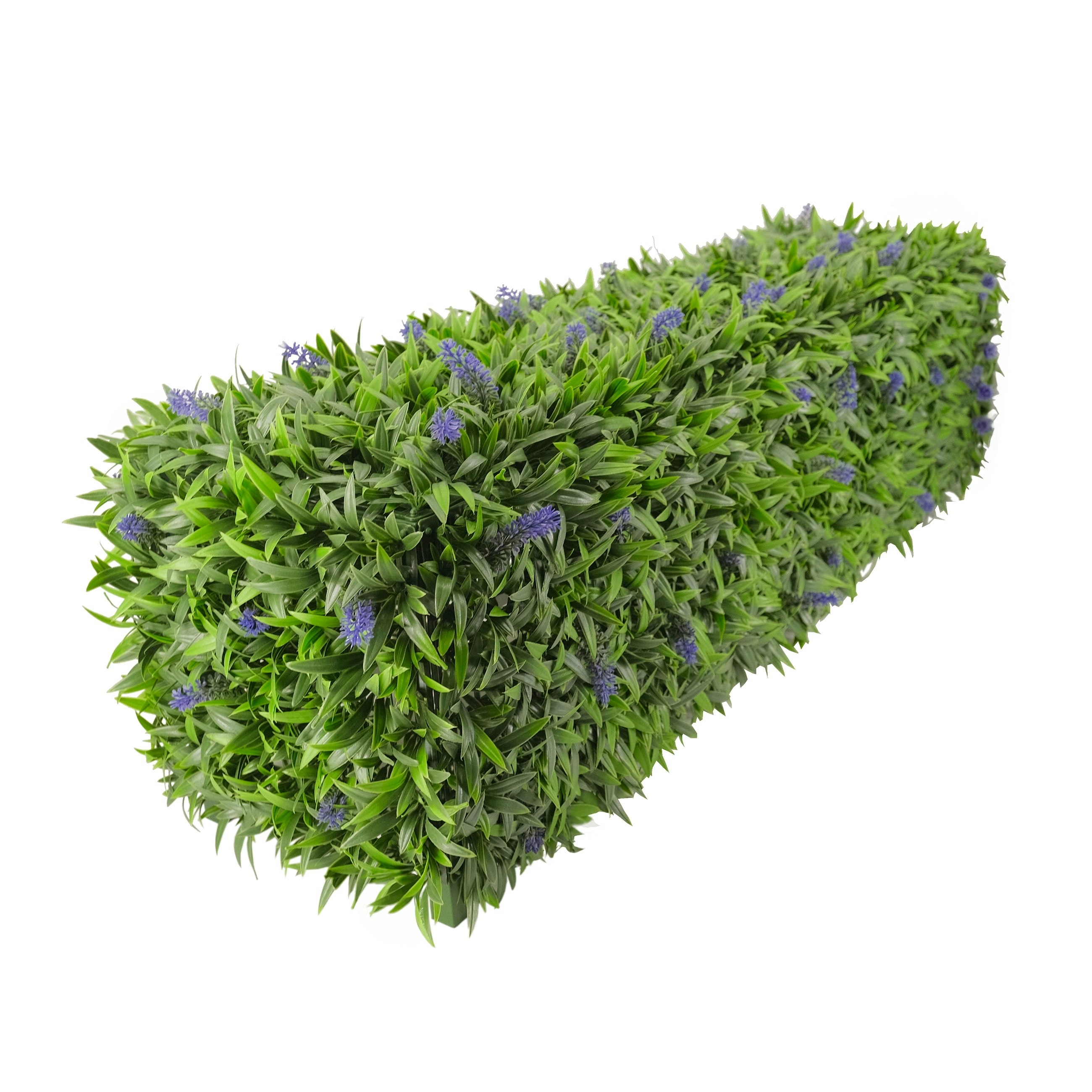 Freestanding Artificial Hedge - Lavender 25x100x25cm