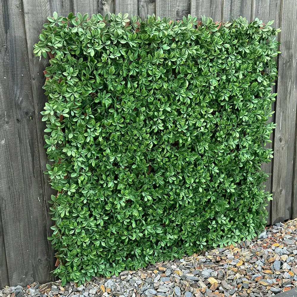 Expanding Trellis - Artificial Barberry leaves Dark Green Outdoor 180 x 90cm