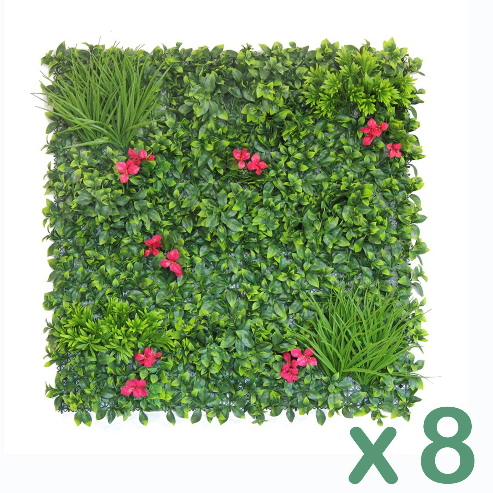 8 square meters Flower Rush Hedge green wall