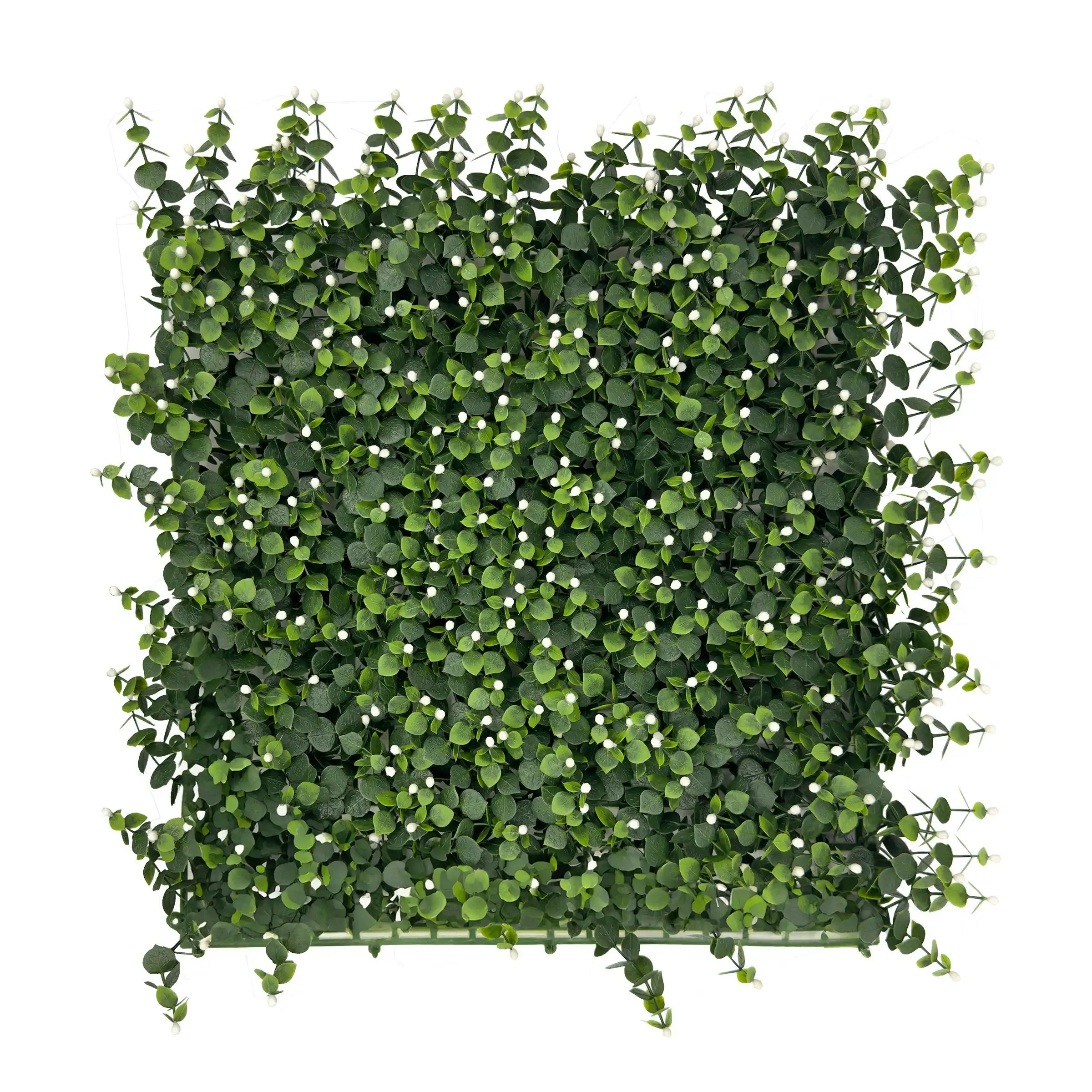 Artificial Hedge - White Berry Hypericum - 50cm x 50cm