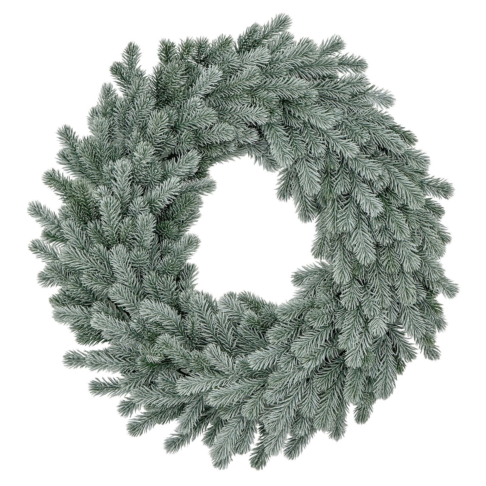 Frosted Pine Christmas Wreath 60cm Outdoor