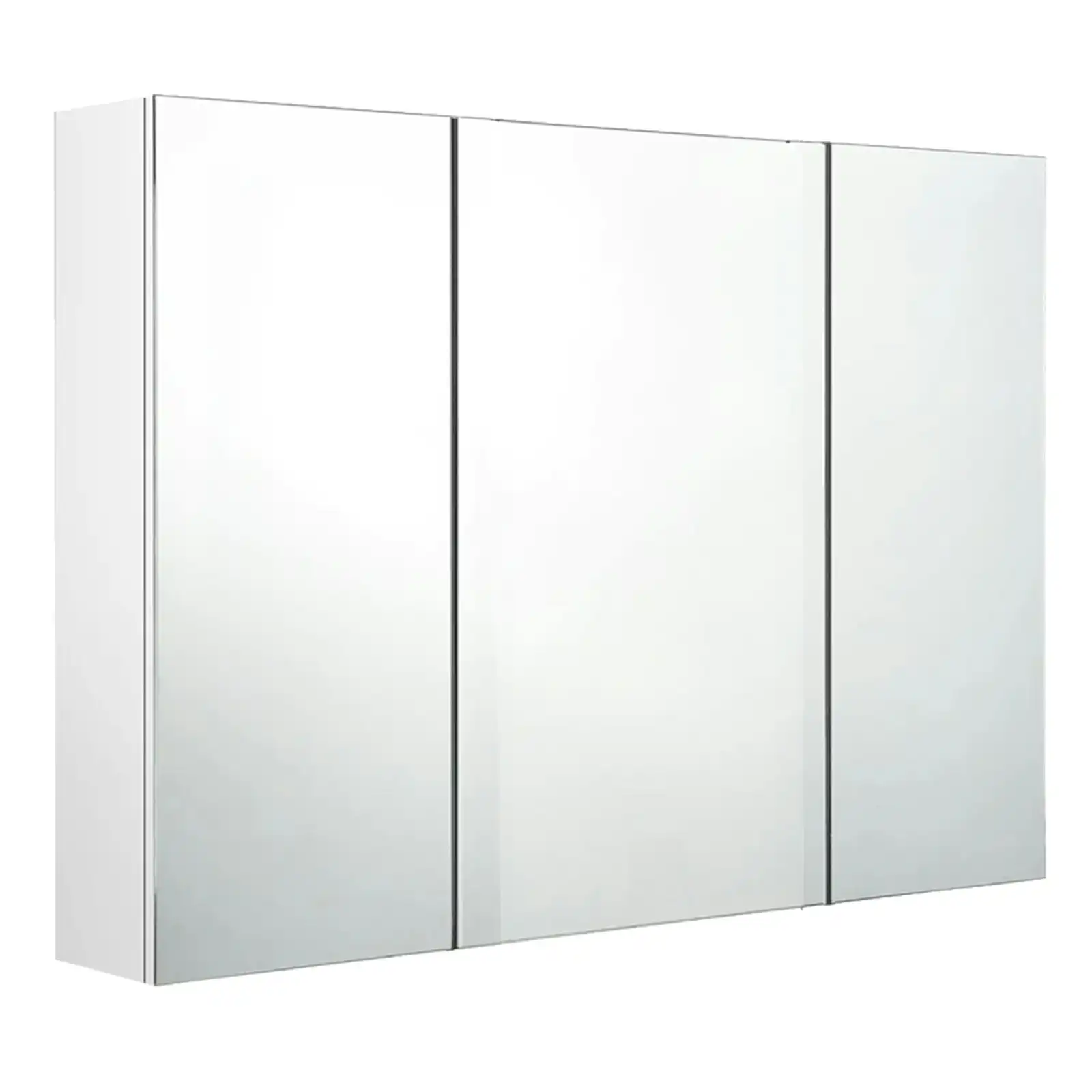 Viviendo Bathroom Mirror Cabinet Home Washroom Toilet Wall-Mounted Vanity Shelf Storage - 90 x 72cm 3 Door