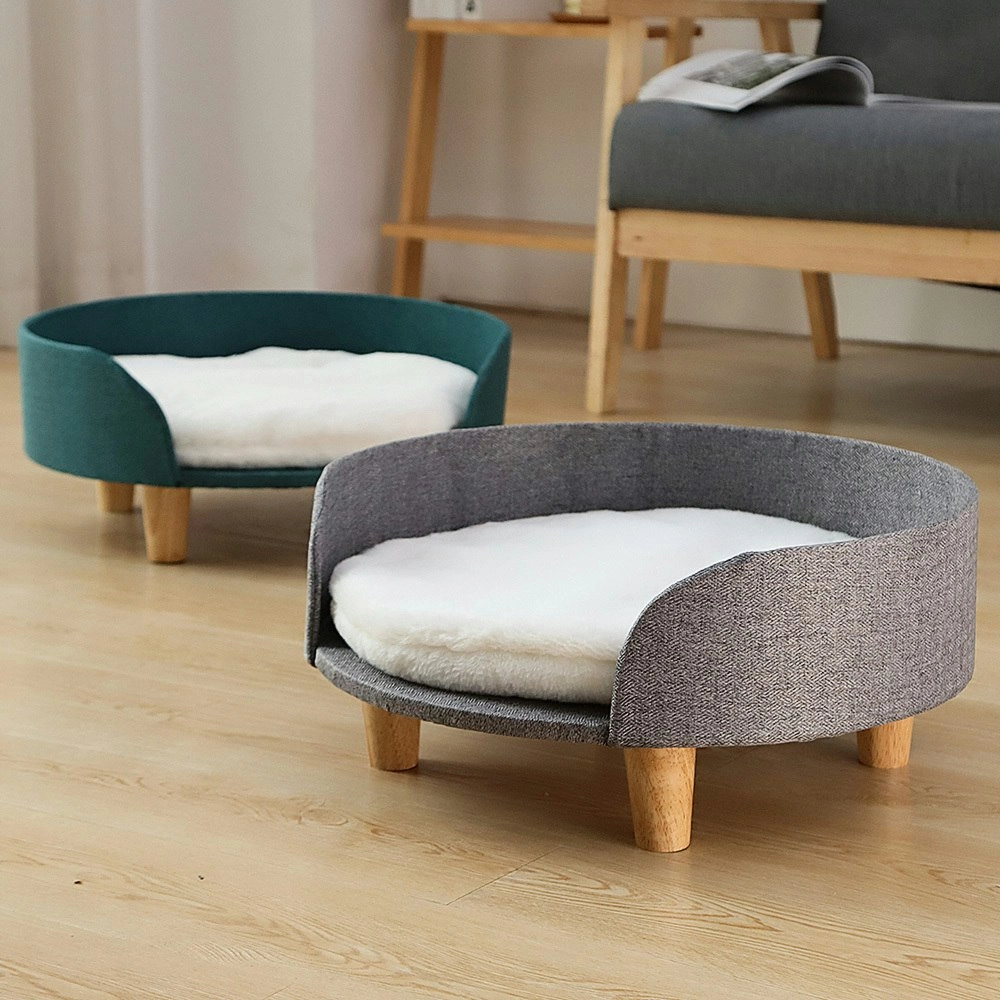 Furbulous Luxury Pet Sofa Bed Round Dog Cat Kitty Puppy Couch Soft Cushion Chair