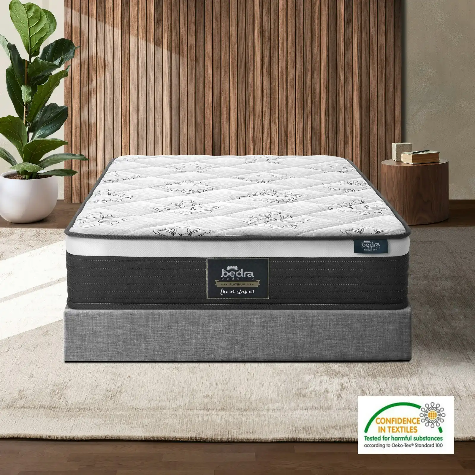 Bedra Single Mattress Luxury Foam Bed Firm Pocket Spring 30cm